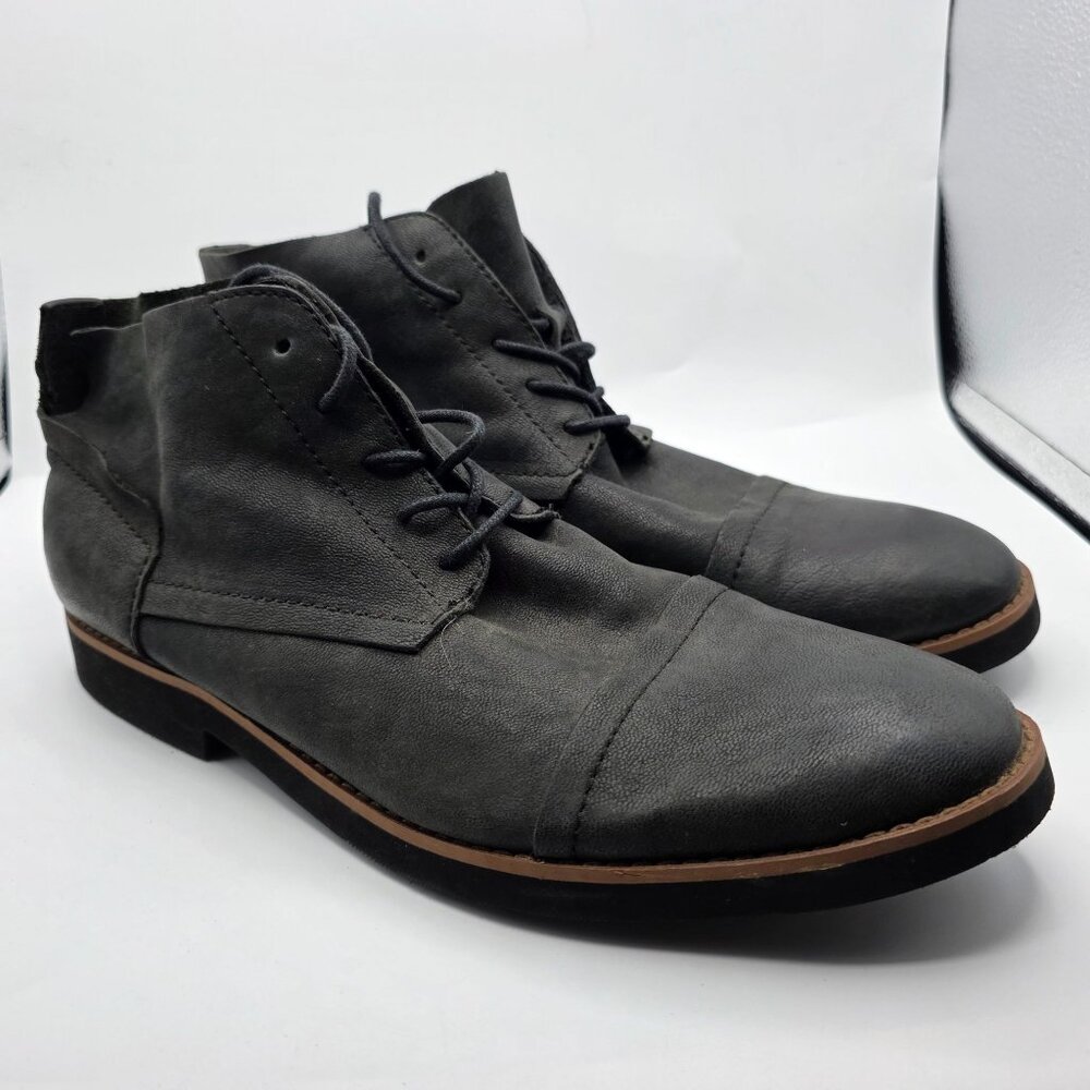 Bucks By Walk Over Mens Size 11 Black Boots Walking Casual Party Formal